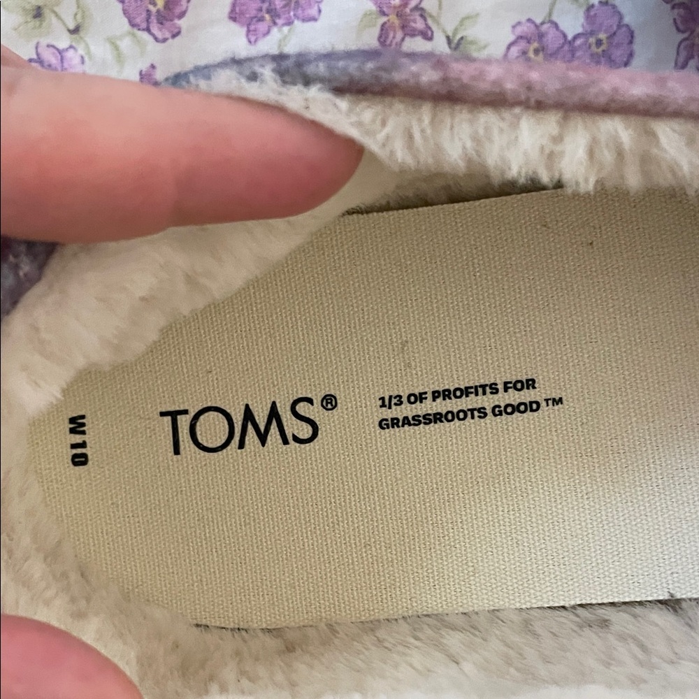 TOMS Women’s Alpargata Slip Ons in Cloudy Pink Size 10 NWT - Picture 4 of 9